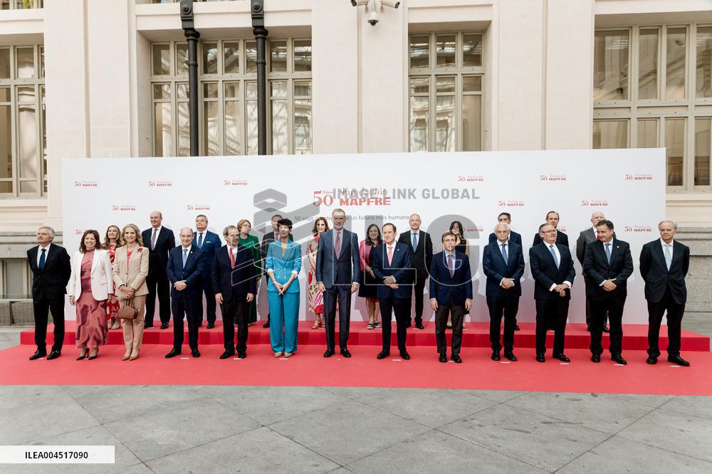 King Felipe At Mapfre Foundation 50th Anniversary - Madrid