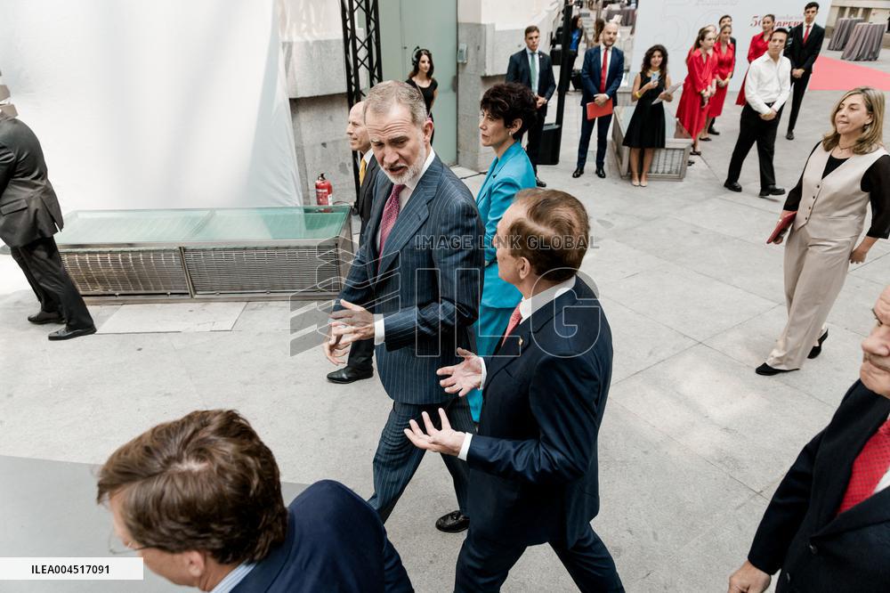 King Felipe At Mapfre Foundation 50th Anniversary - Madrid