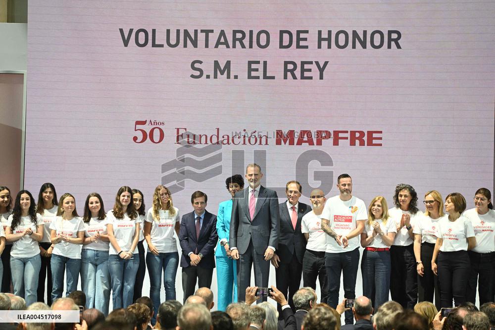 King Felipe At Mapfre Foundation 50th Anniversary - Madrid