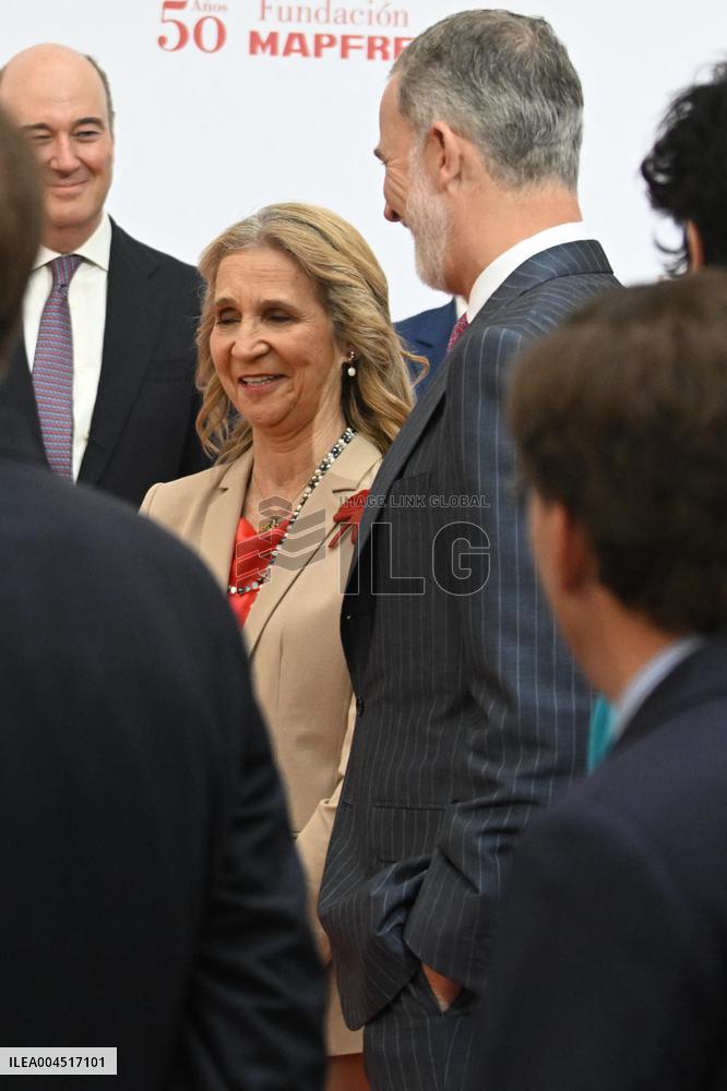 King Felipe At Mapfre Foundation 50th Anniversary - Madrid