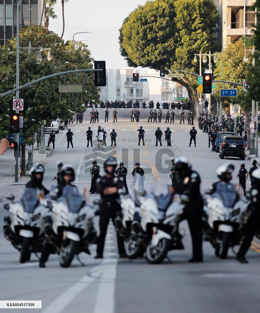Ice Immigration Raid Protest - LA