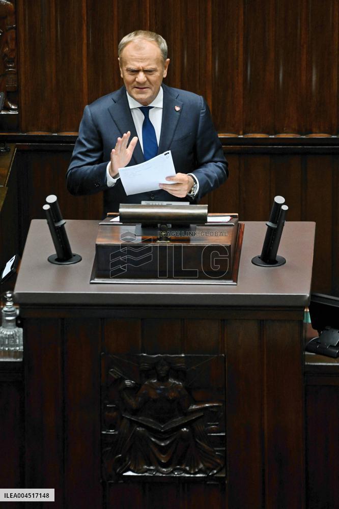 Vote of Confidence to Polish Government - Warsaw