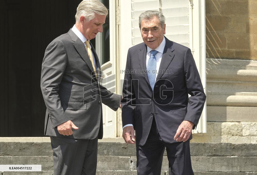 Filip of Belgium Honors Eddy Merckx's 80th Birthday - Brussels