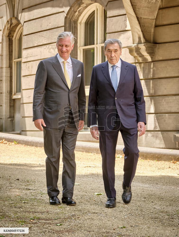 Filip of Belgium Honors Eddy Merckx's 80th Birthday - Brussels