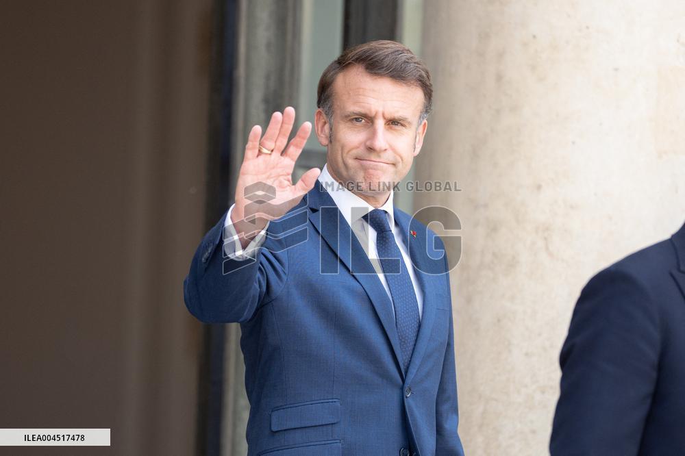 Emmanuel Macron welcomes Mauritian Prime Minister Navinchandra Ramgoolam - Paris AJ