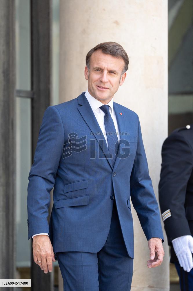 Emmanuel Macron welcomes Mauritian Prime Minister Navinchandra Ramgoolam - Paris AJ