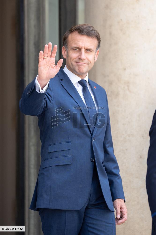 Emmanuel Macron welcomes Mauritian Prime Minister Navinchandra Ramgoolam - Paris AJ