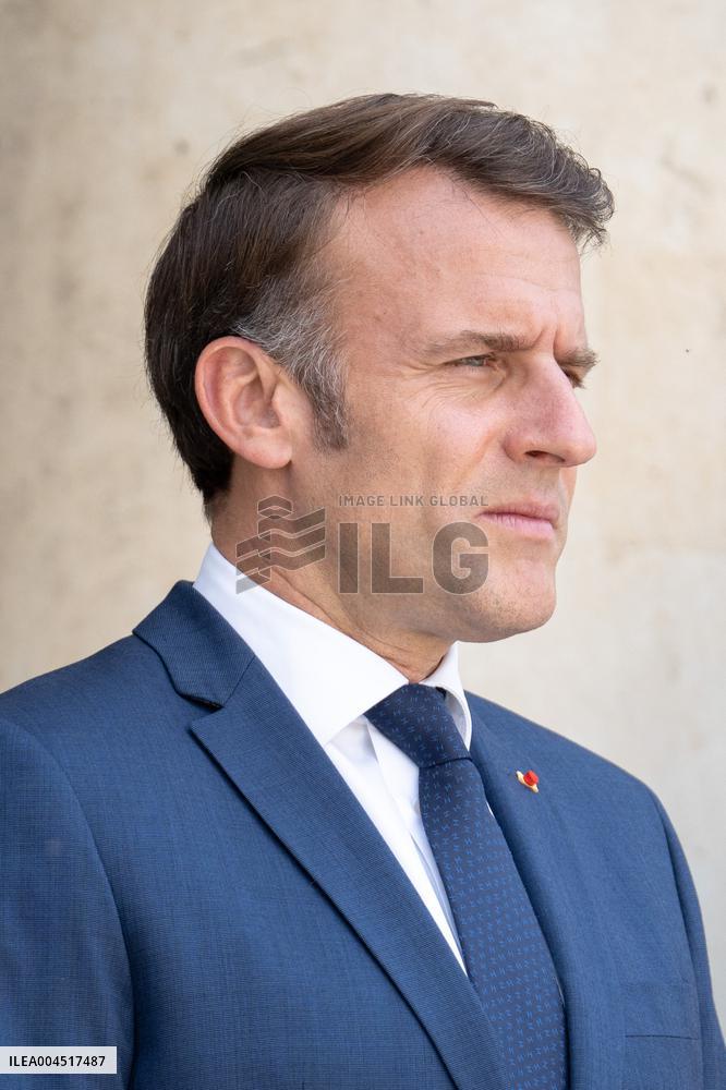 Emmanuel Macron welcomes Mauritian Prime Minister Navinchandra Ramgoolam - Paris AJ