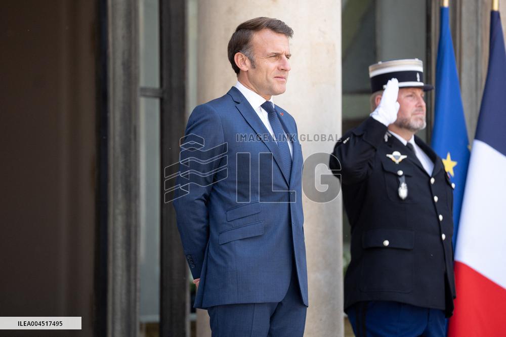 Emmanuel Macron welcomes Mauritian Prime Minister Navinchandra Ramgoolam - Paris AJ