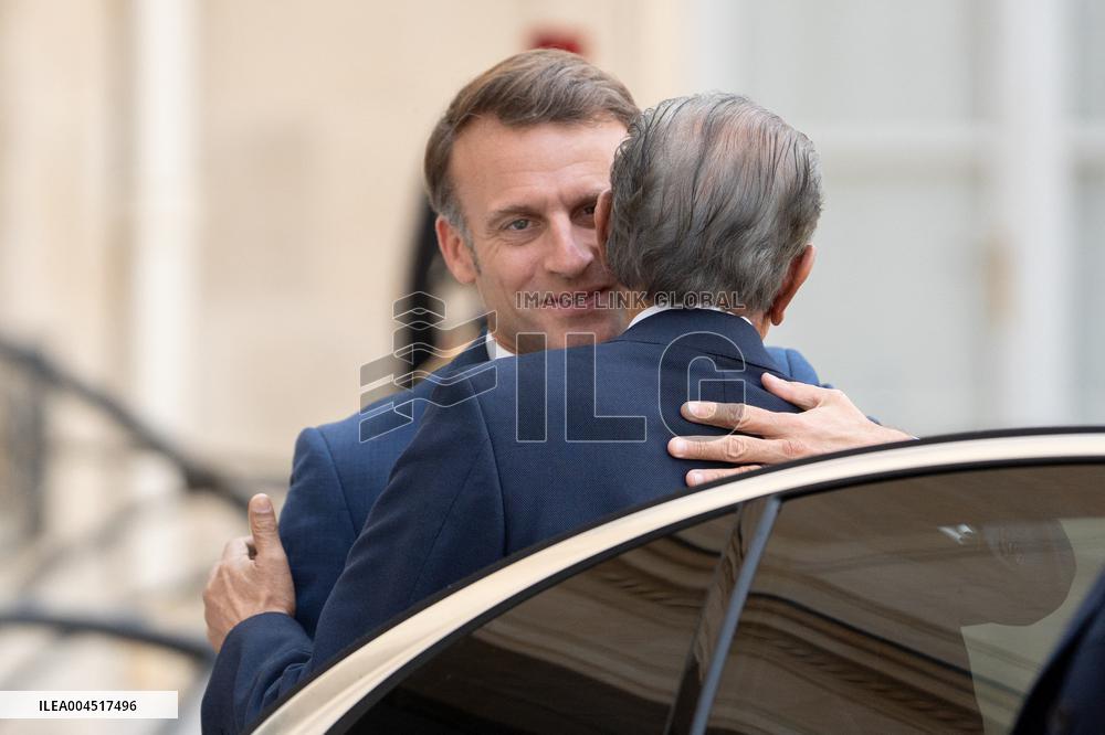 Emmanuel Macron welcomes Mauritian Prime Minister Navinchandra Ramgoolam - Paris AJ