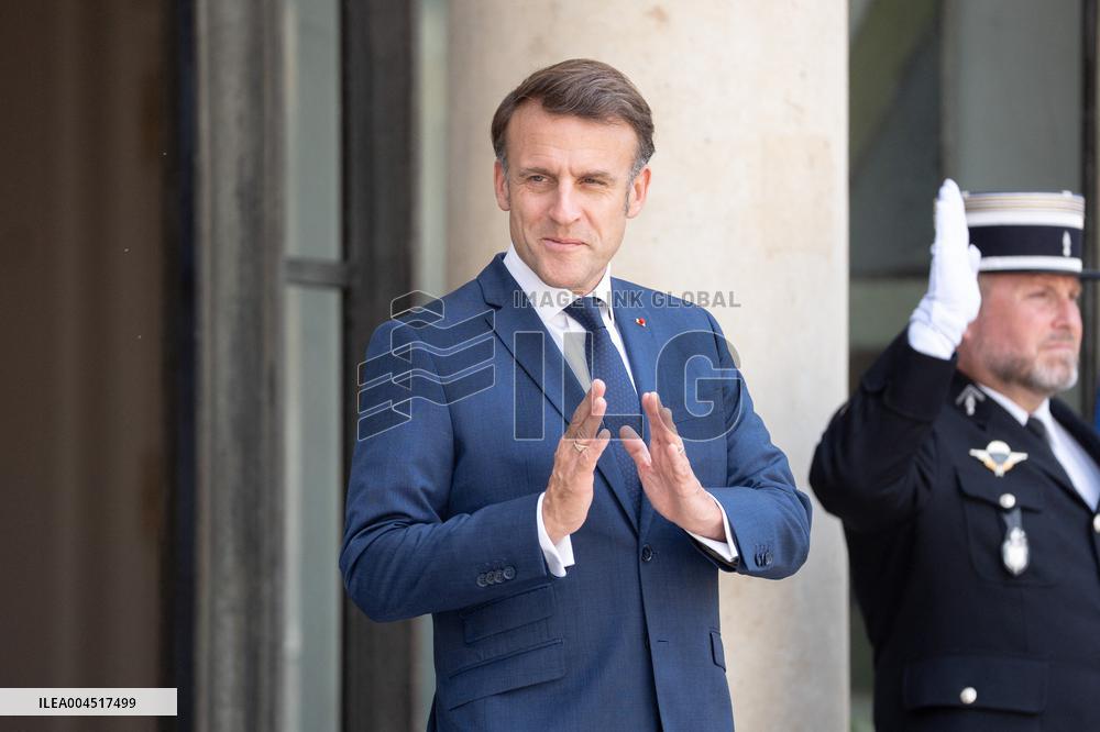 Emmanuel Macron welcomes Mauritian Prime Minister Navinchandra Ramgoolam - Paris AJ