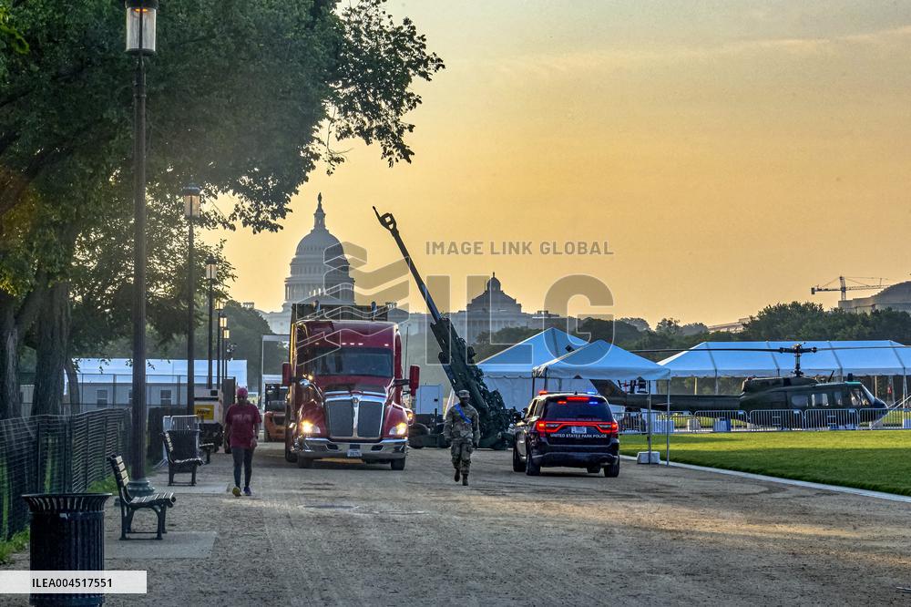 Preparations for US Army 250th Celebration - Washington
