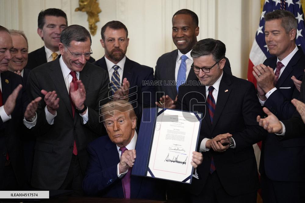 Donald Trump Bill Signing Ceremony - Washington