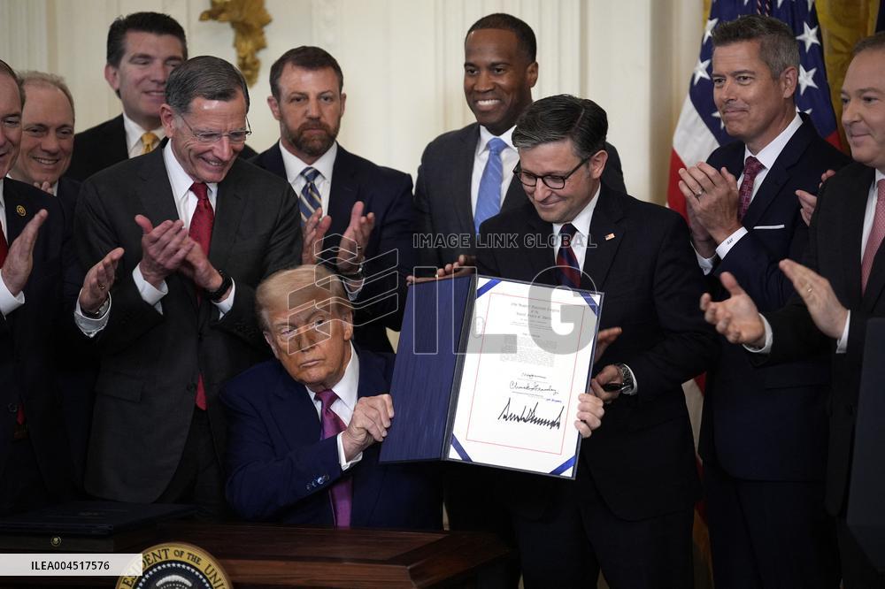 Donald Trump Bill Signing Ceremony - Washington