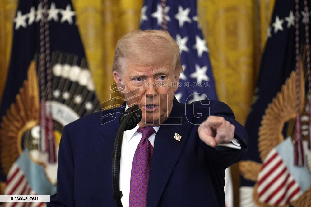 Donald Trump Bill Signing Ceremony - Washington
