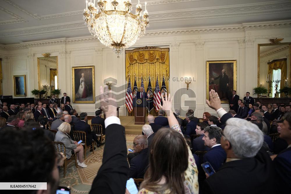 Donald Trump Bill Signing Ceremony - Washington