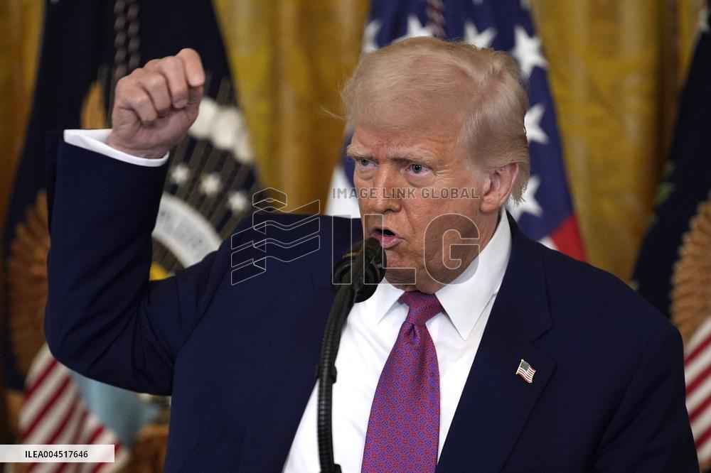 Donald Trump Bill Signing Ceremony - Washington