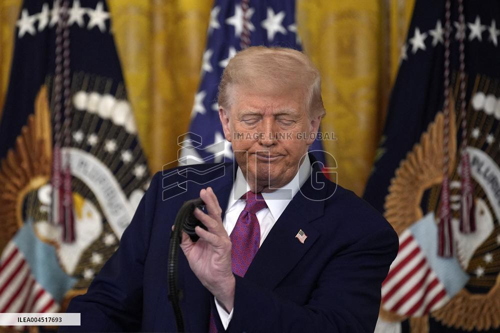 Donald Trump Bill Signing Ceremony - Washington