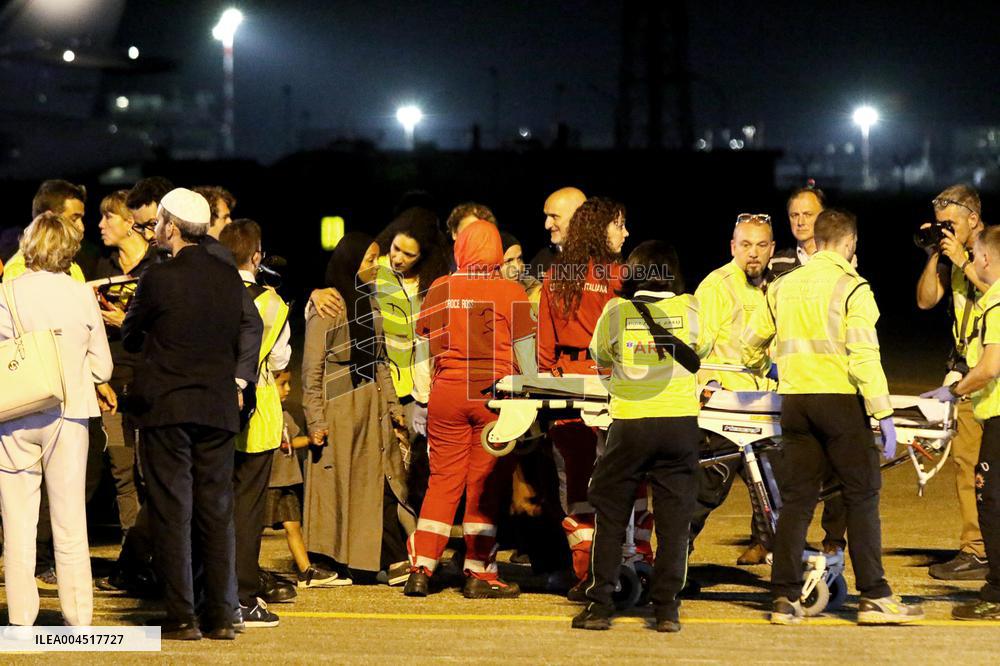 Humanitarian Flight Arrives from Gaza - Milan