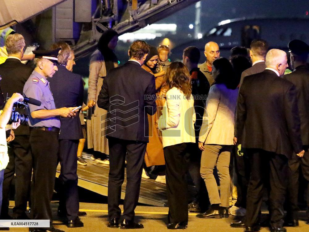 Humanitarian Flight Arrives from Gaza - Milan