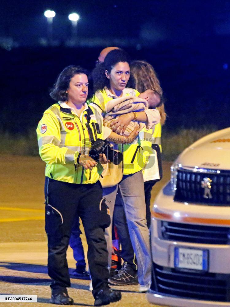 Humanitarian Flight Arrives from Gaza - Milan