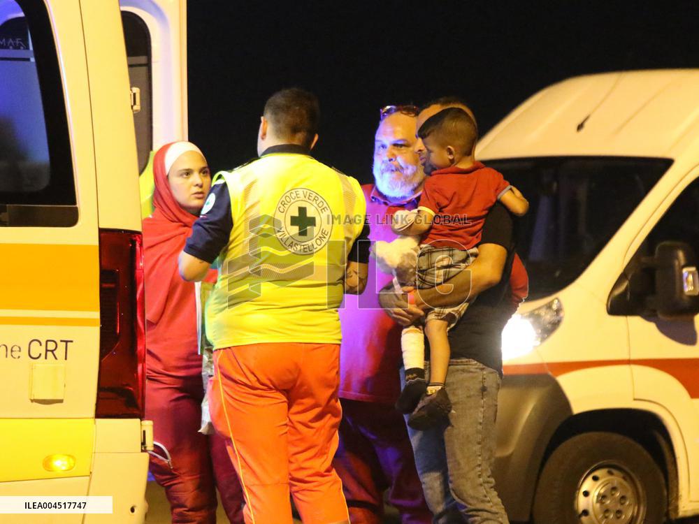 Humanitarian Flight Arrives from Gaza - Milan