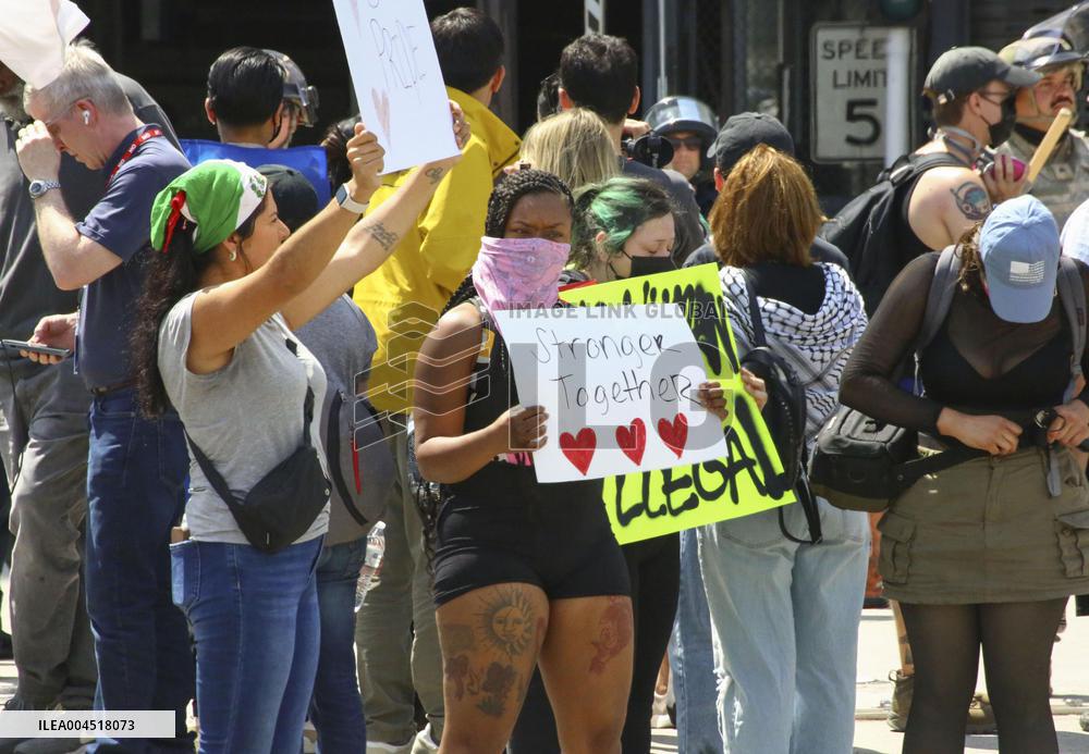 Immigration raid protests