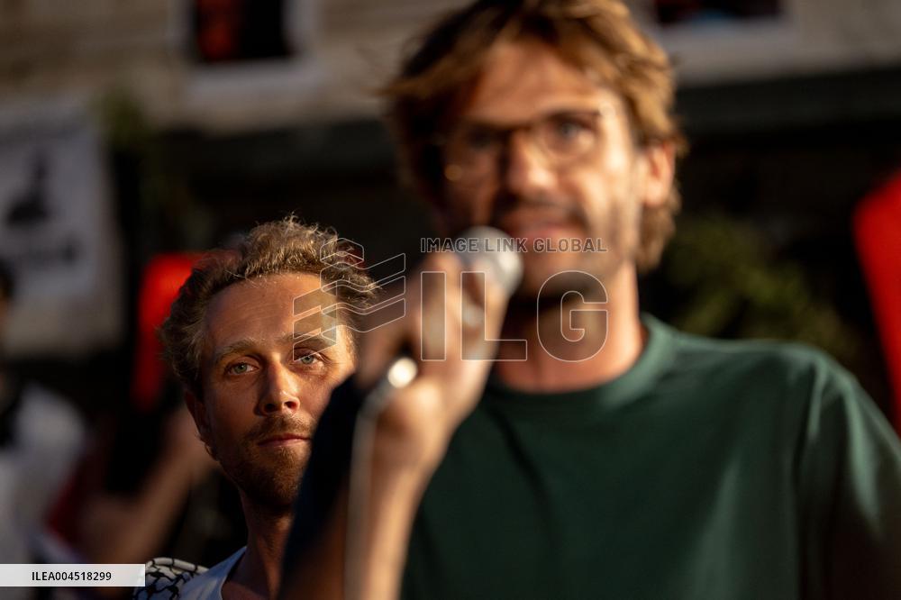 Rima Hassan at the Place de la Republique - Paris AJ