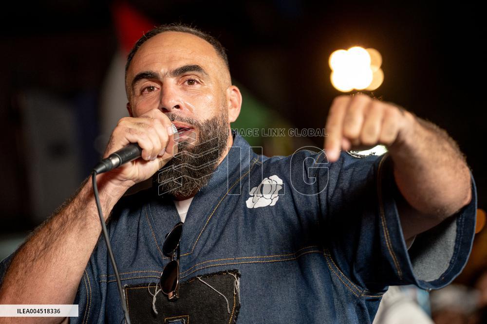 Rima Hassan at the Place de la Republique - Paris AJ