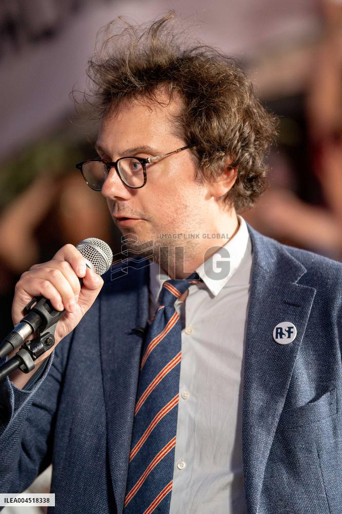 Rima Hassan at the Place de la Republique - Paris AJ