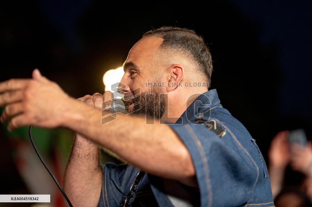 Rima Hassan at the Place de la Republique - Paris AJ