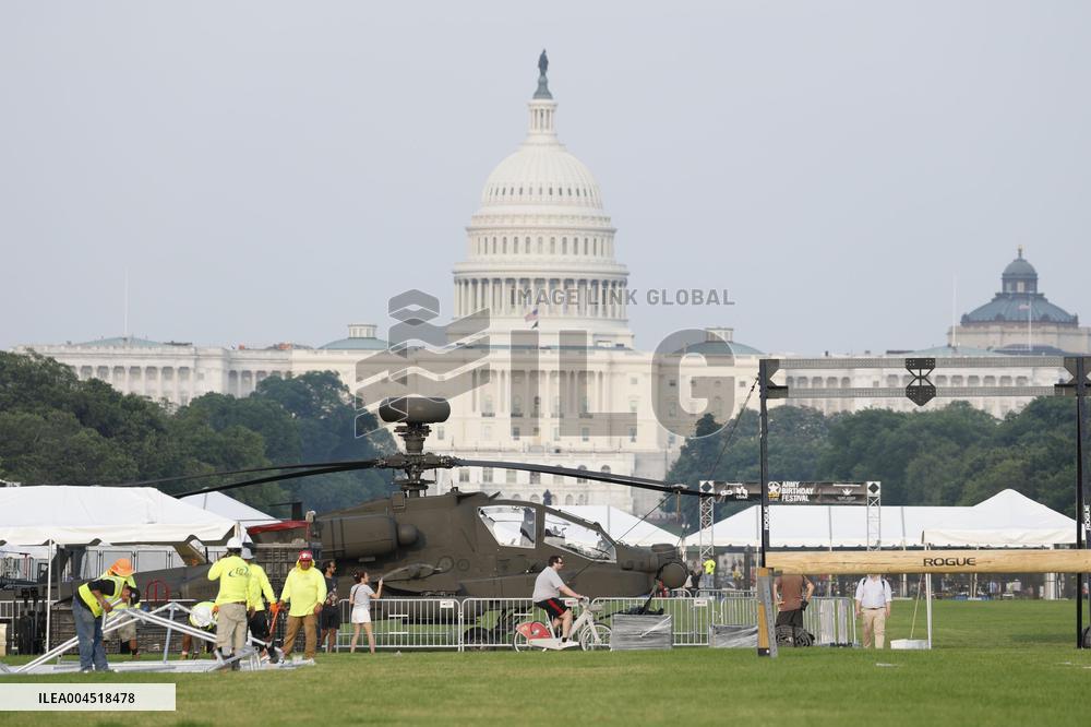 Military parade in Washington