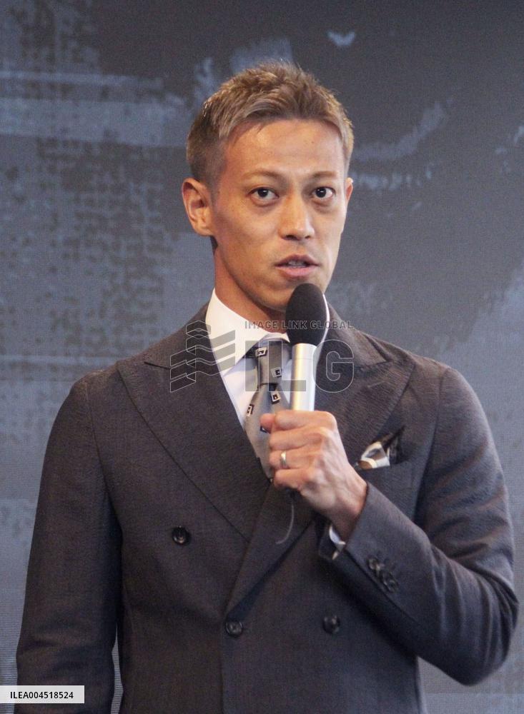Ex-Japan football player Honda launches new sportwear brand