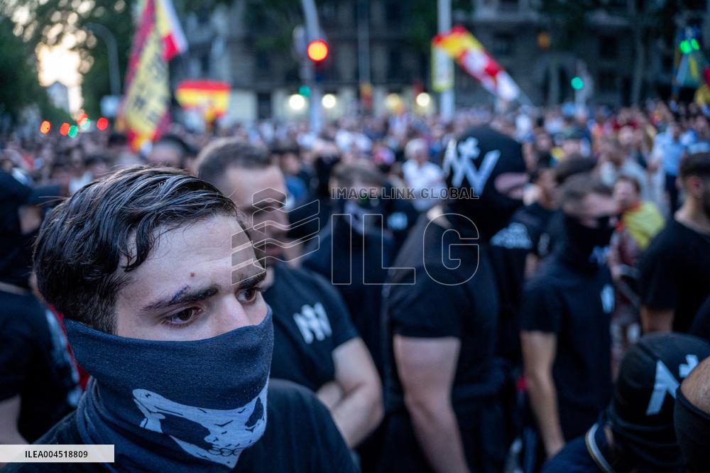 Europa Press - Protest Against Sanchez at PSOE HQ - Madrid