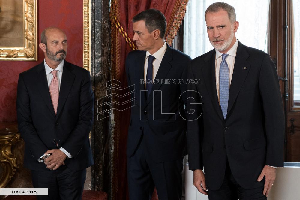 Felipe VI and Sánchez Commemorate EU Accession Anniversary - Madrid