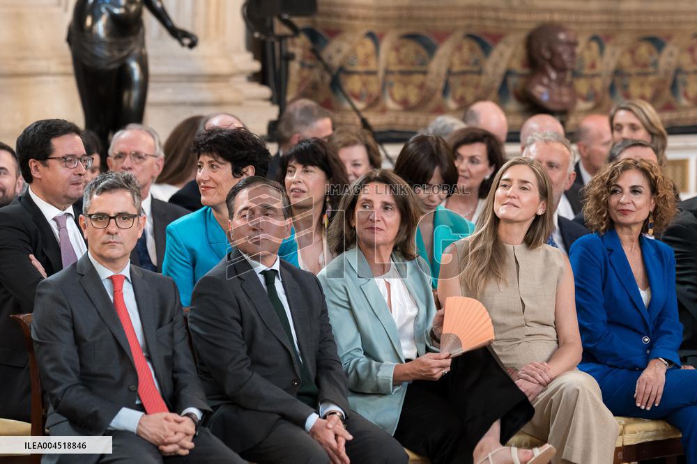 Felipe VI and Sánchez Commemorate EU Accession Anniversary - Madrid