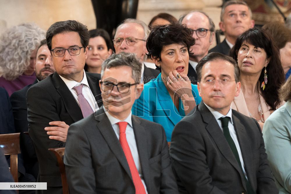 Felipe VI and Sánchez Commemorate EU Accession Anniversary - Madrid