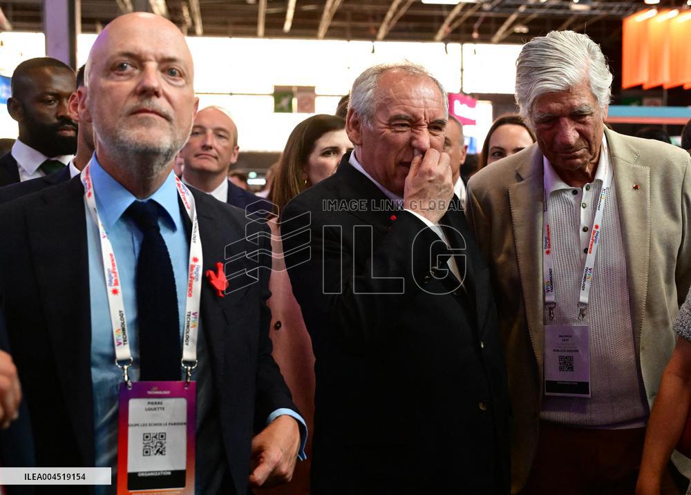 Francois Bayrou During VivaTech - Paris