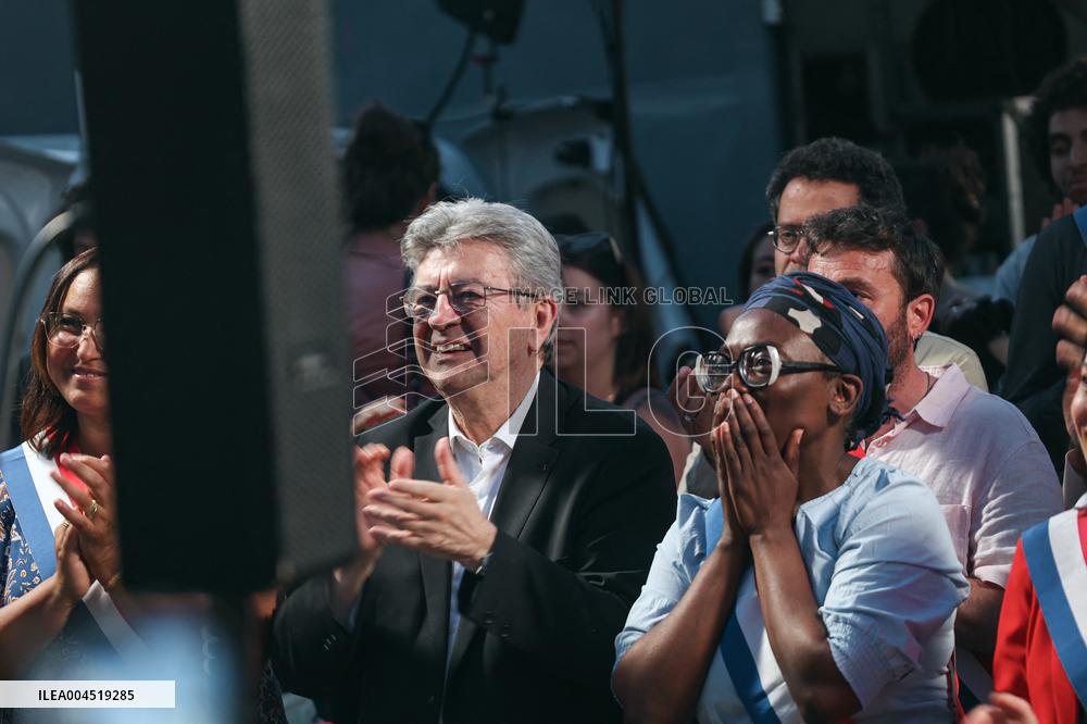 Rima Hassan at the Place de la Republique - Paris