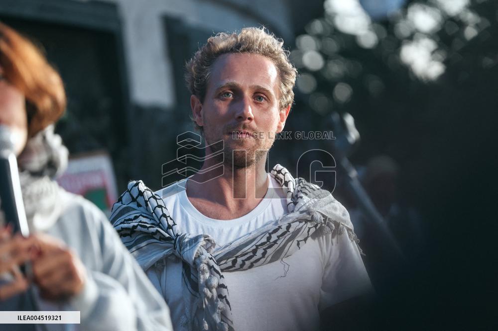 Rima Hassan at the Place de la Republique - Paris