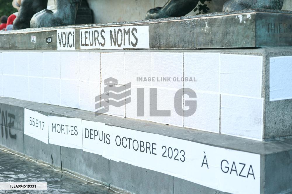 Rima Hassan at the Place de la Republique - Paris