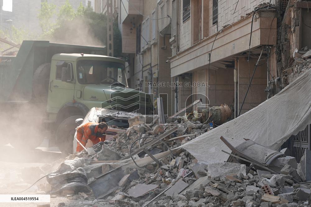 Aftermath of Israeli Strikes - Tehran