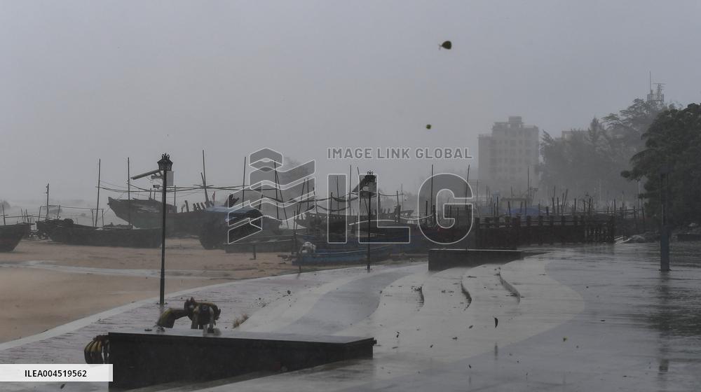 Typhoon Wutip Hits Hainan - China