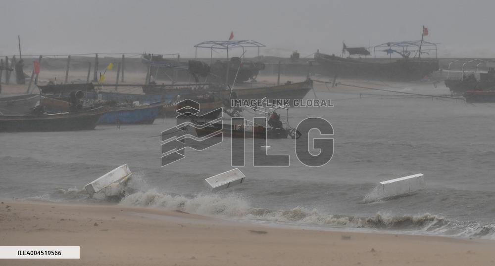 Typhoon Wutip Hits Hainan - China