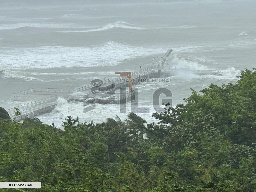 Typhoon Wutip Hits Hainan - China