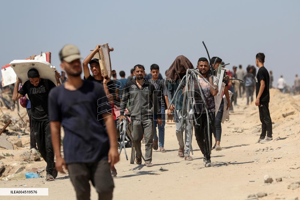 UN Humanitarian Aid for Palestinian Refugees - Gaza City