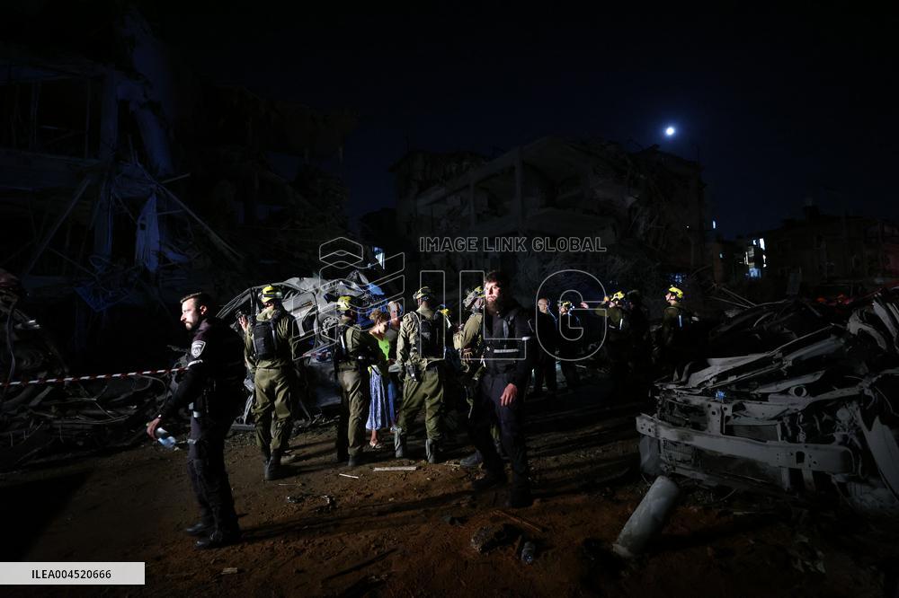 Iranian Missiles Strike Israel