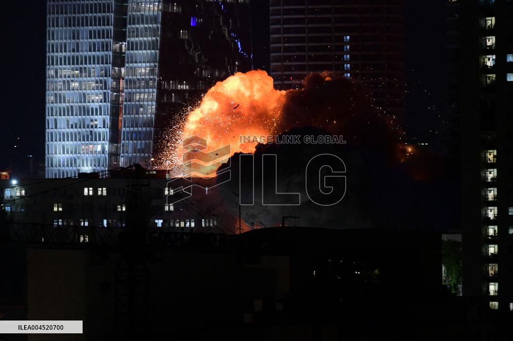 Iranian Missiles Strike Israel