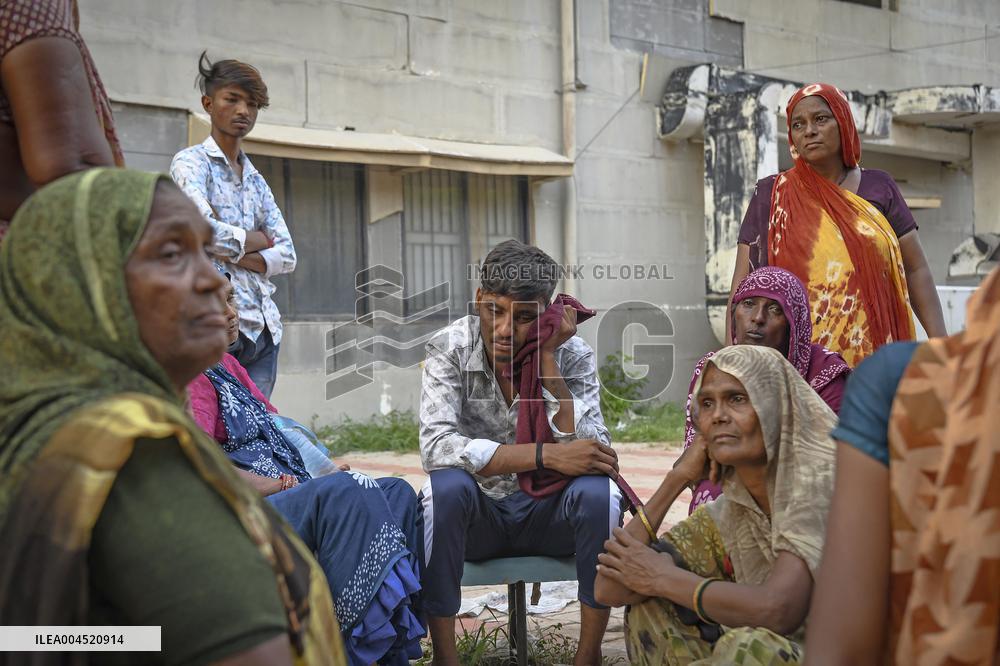 Aftermath of Indian Airplane Crash - India