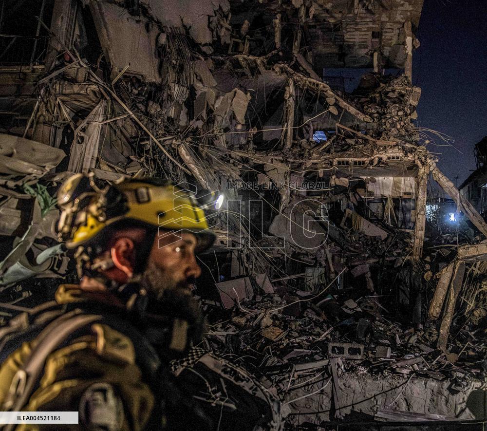 Iranian Missile Attack in Tel Aviv - Israel